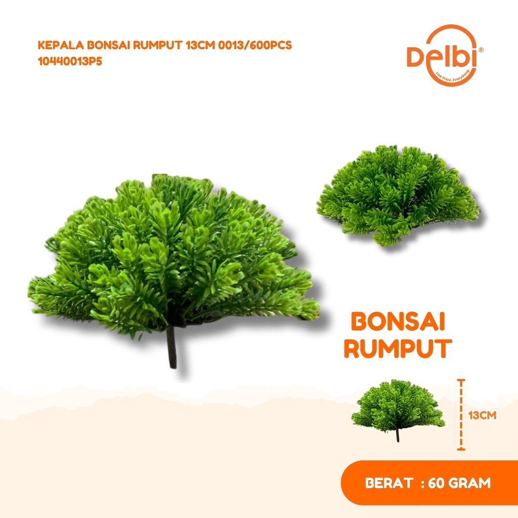 [10440013P5] KEPALA BONSAI RUMPUT 13CM 0013/600PCS