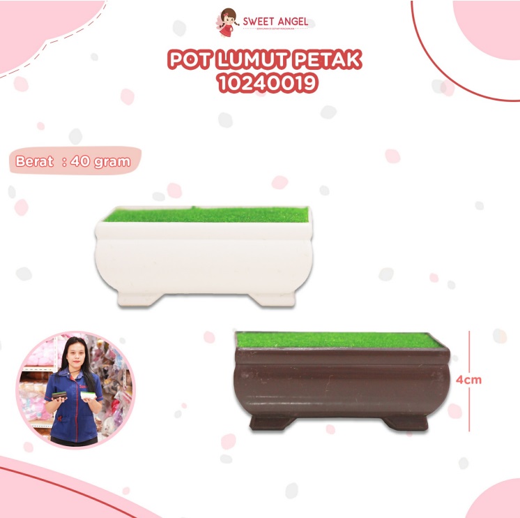 POT LUMUT PETAK 4CM/315PCS
