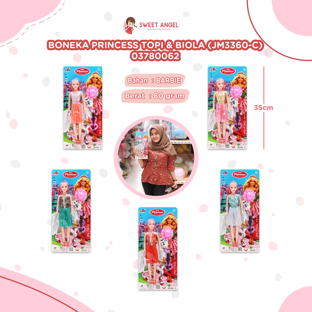 (JM3360-C) BONEKA PRINCESS TOPI n BIOLA