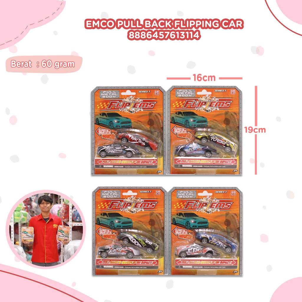 [8886457613114] EMCO PULL BACK FLIPPING CAR