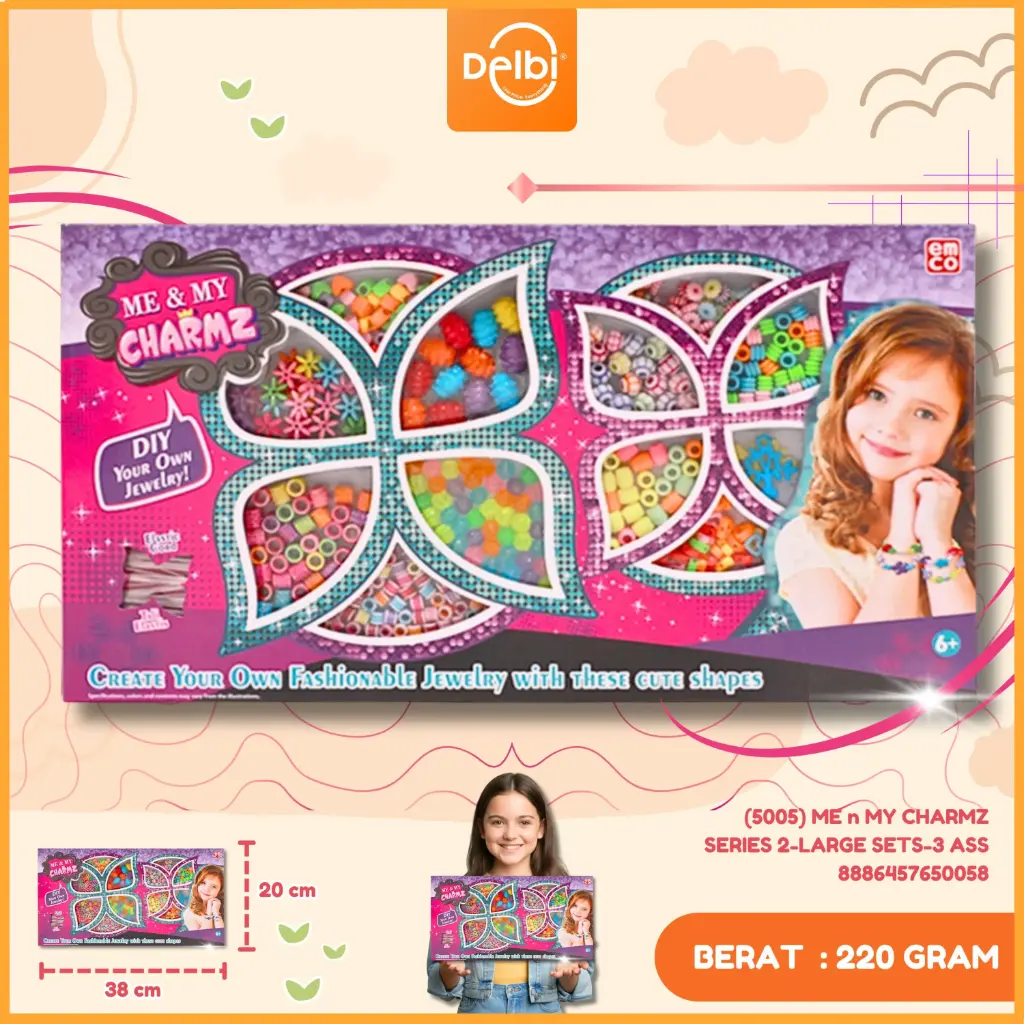 [8886457650058] (5005) ME n MY CHARMZ SERIES 2-LARGE SETS-3 ASS