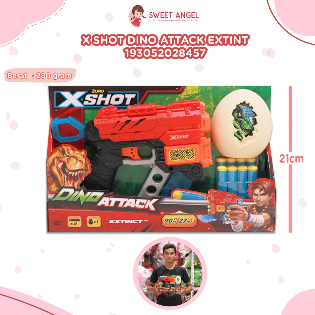 (104870) X-SHOT-DINO ATTACK-EXTINT (1 MEDIUM EGG,8DART)(104870)