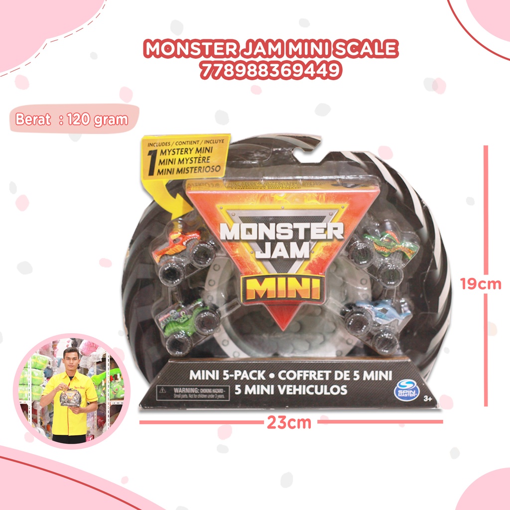 [778988369449] MONSTER JAM Mini Scale 5Pk (6061232