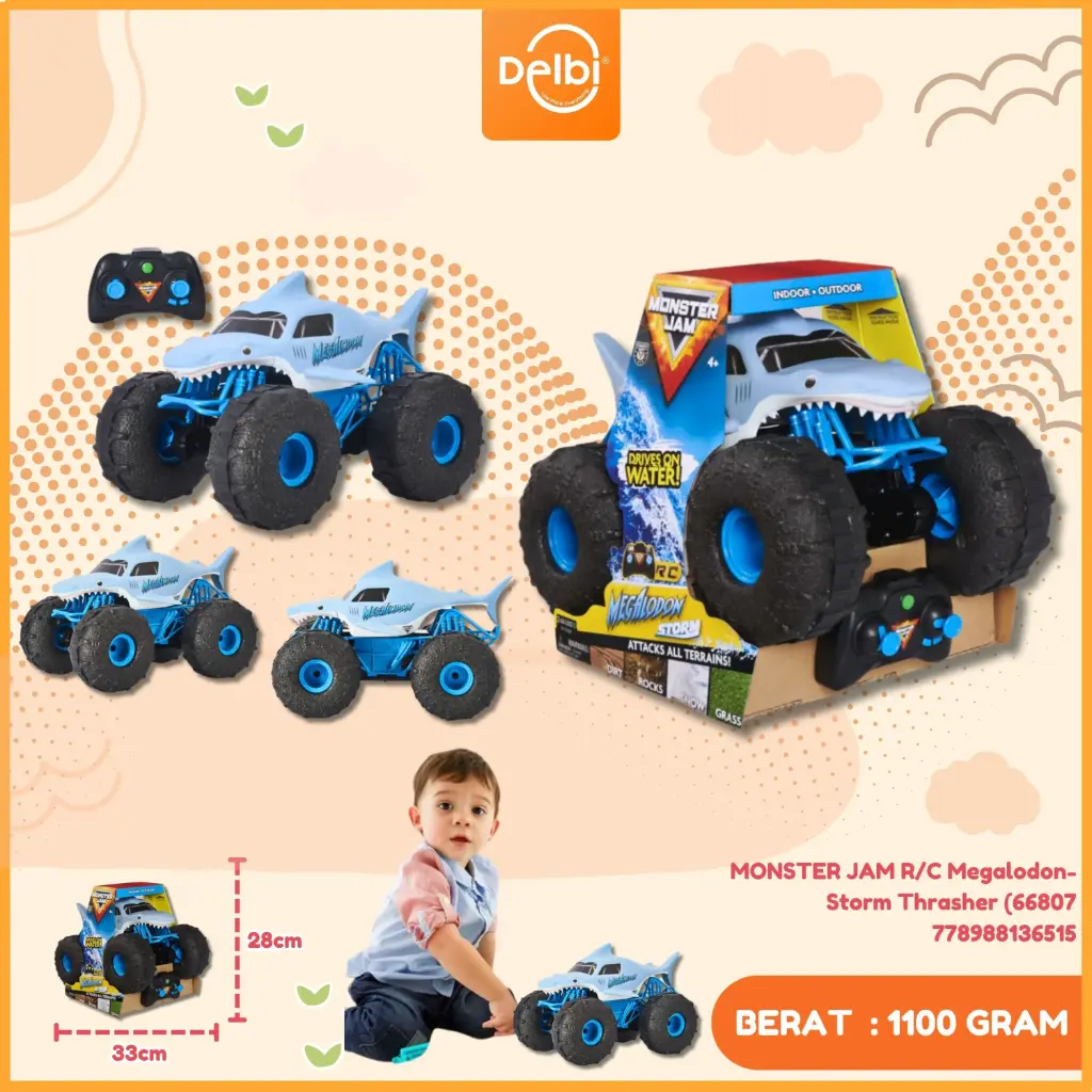 MONSTER JAM R/C Megalodon-Storm Thrasher (66807