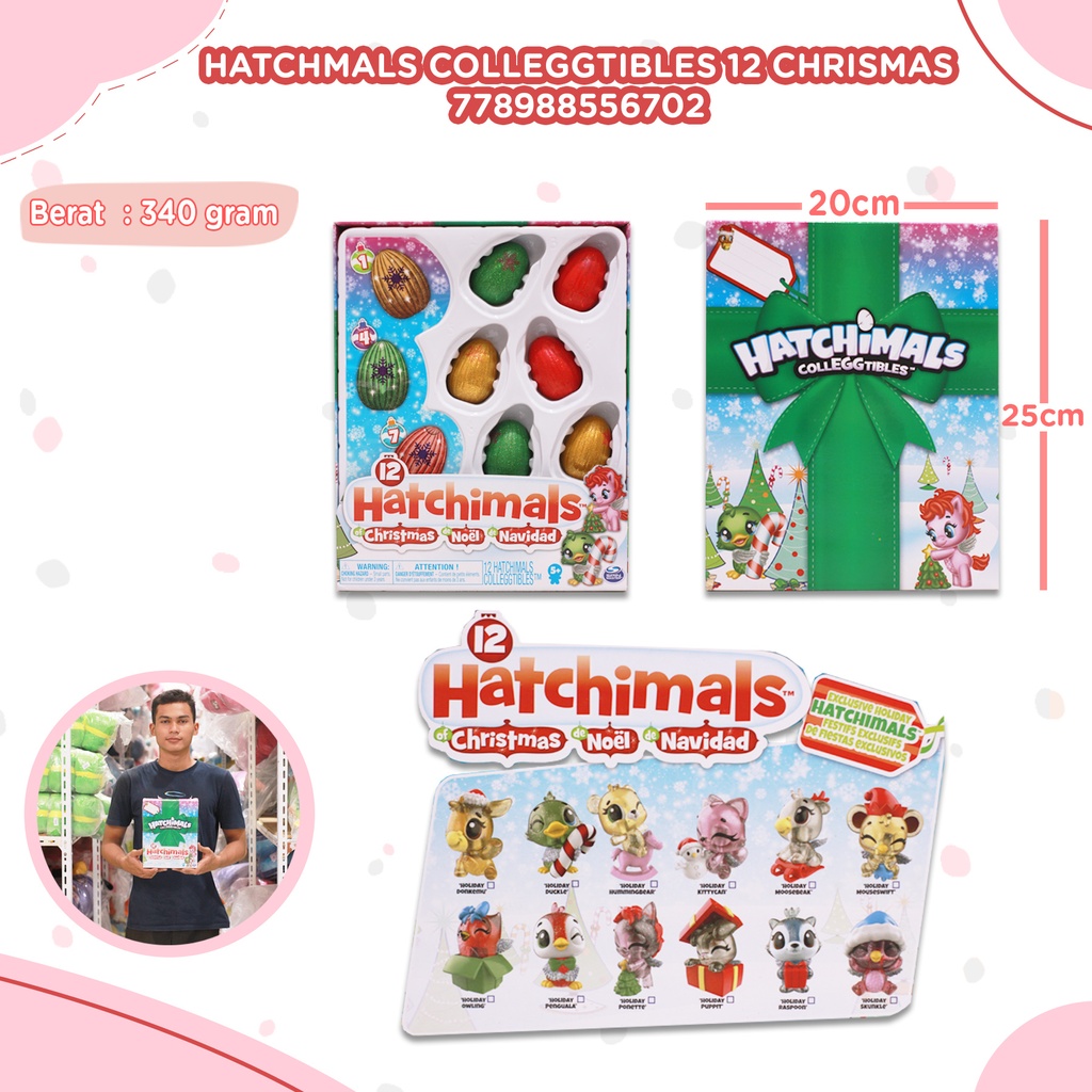 [778988556702] HatchimalsColleggtibles12HatchesofChristmasPack(19160