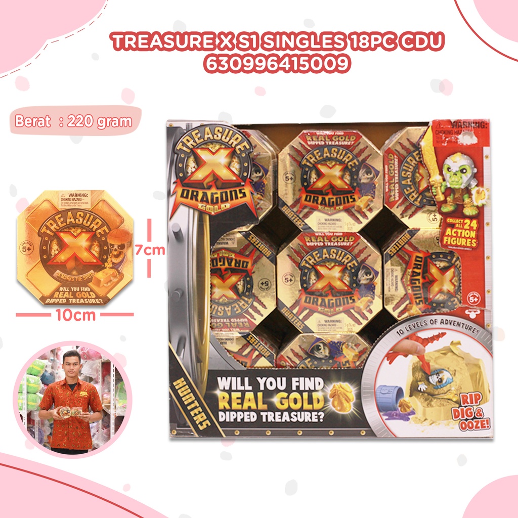[630996415009] Treasure X S1 Singles 18pc CDU