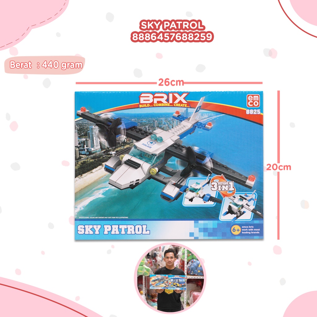 [8886457688259] Brix Sky Patrol 3 in 1 (9503.00.99