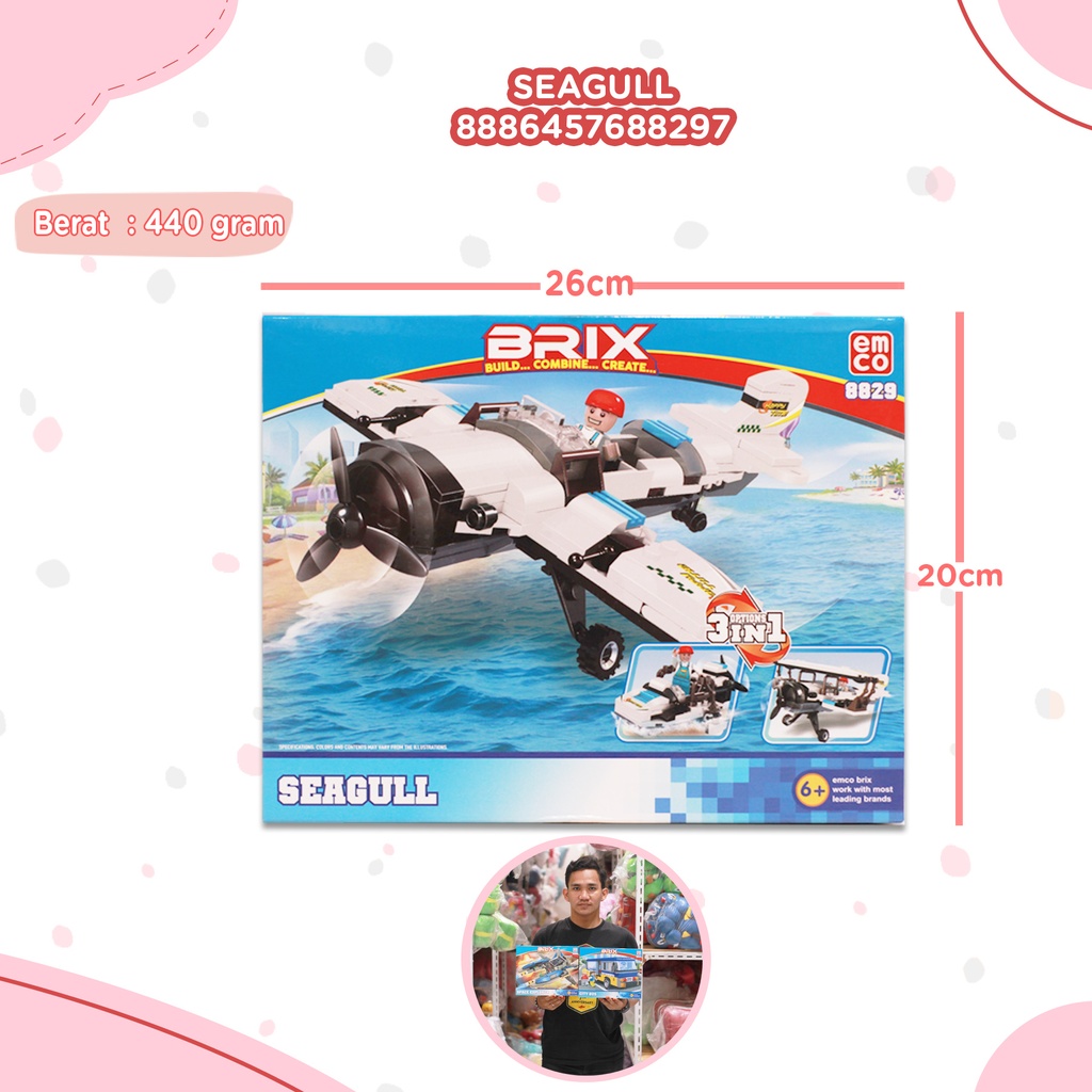 [8886457688297] Brix Seagull 3 in 1 (9503.00.99