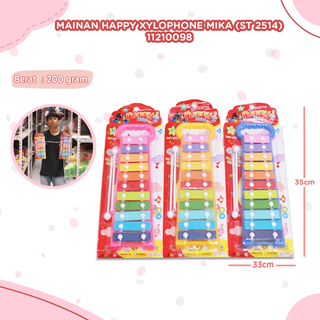 (ST 2514) MAINAN HAPPY XYLOPHONE MIKA ALAT MUSIK KERINCING BX75