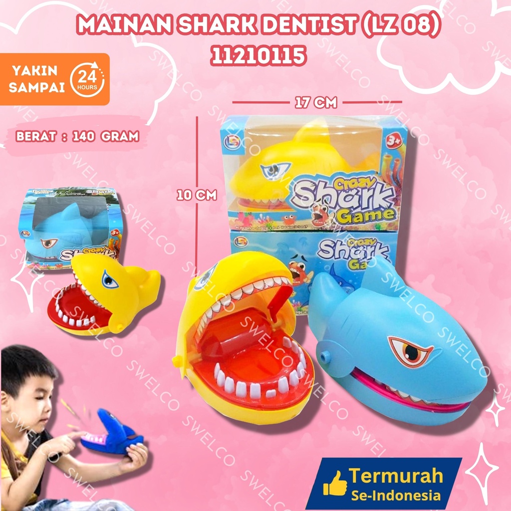 (LZ 08) MAINAN SHARK DENTIST BUAYA GIGIT BX96