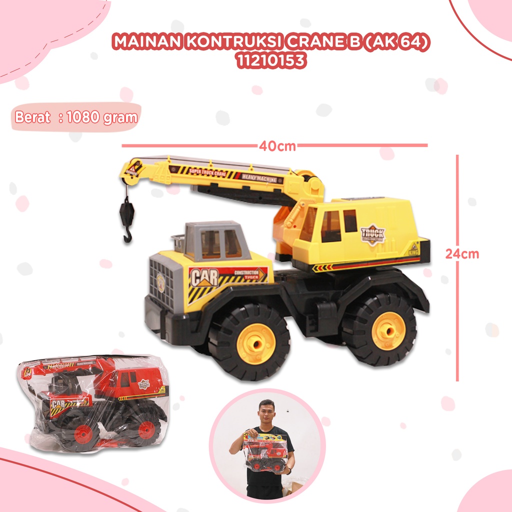 (AK 64) MAINAN KONTRUKSI CRANE B BX10