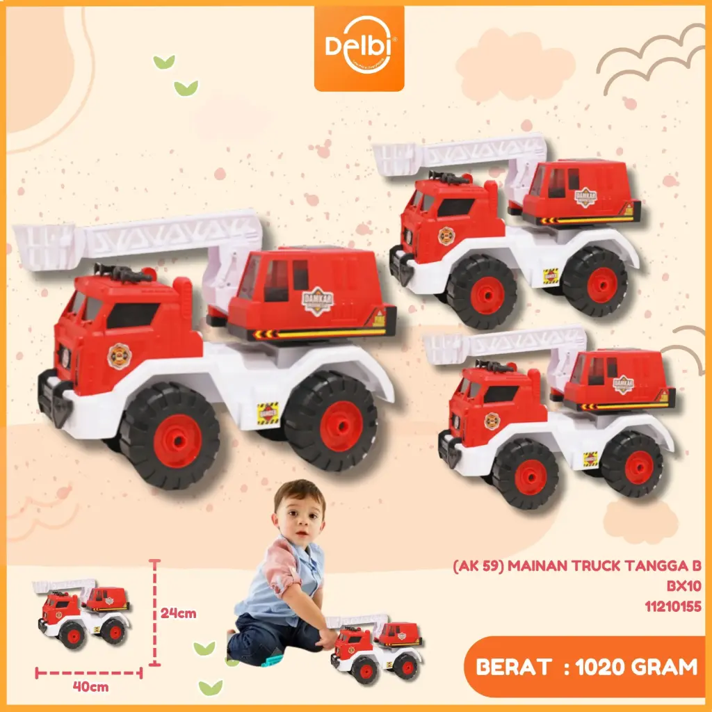 (AK 59) MAINAN TRUCK TANGGA B BX10