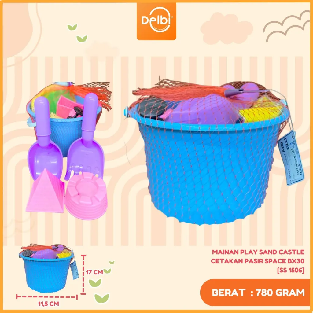 MAINAN PLAY SAND CASTLE cetakan pasir space BX30