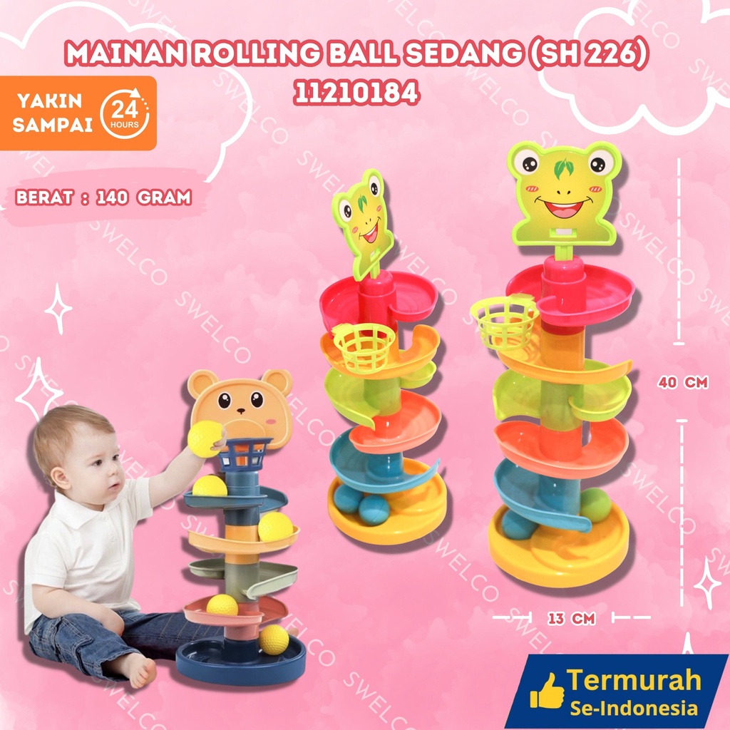 (SH 226) MAINAN ROLLING BALL SEDANG BOLA BAYI BABY ARENA BX70