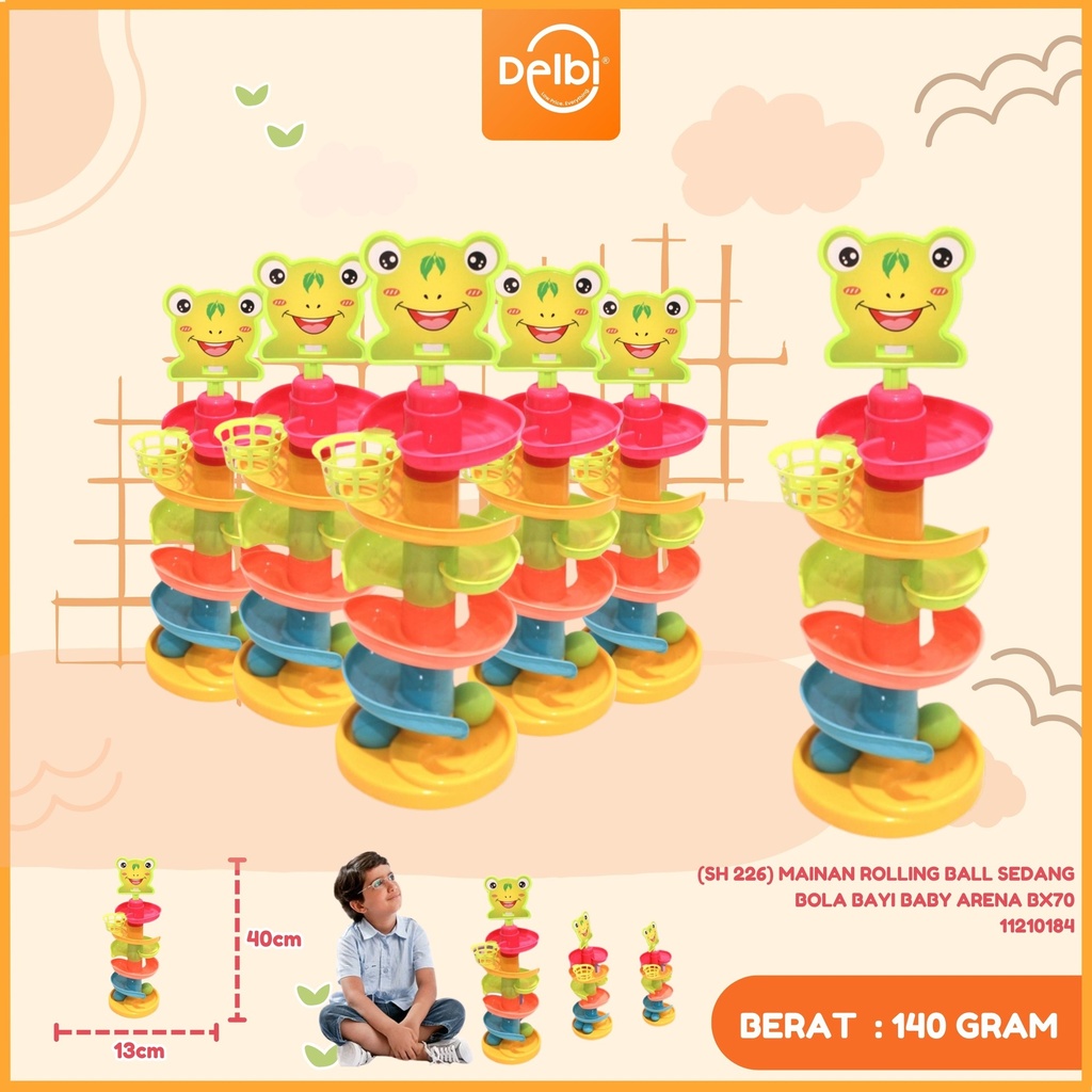 MAINAN ROLLING BALL SEDANG BOLA BAYI BABY ARENA BX70