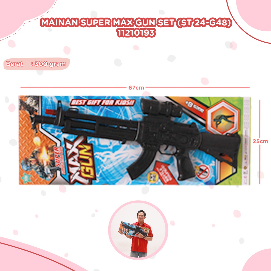 (ST 24-G48) MAINAN SUPER MAX GUN SET