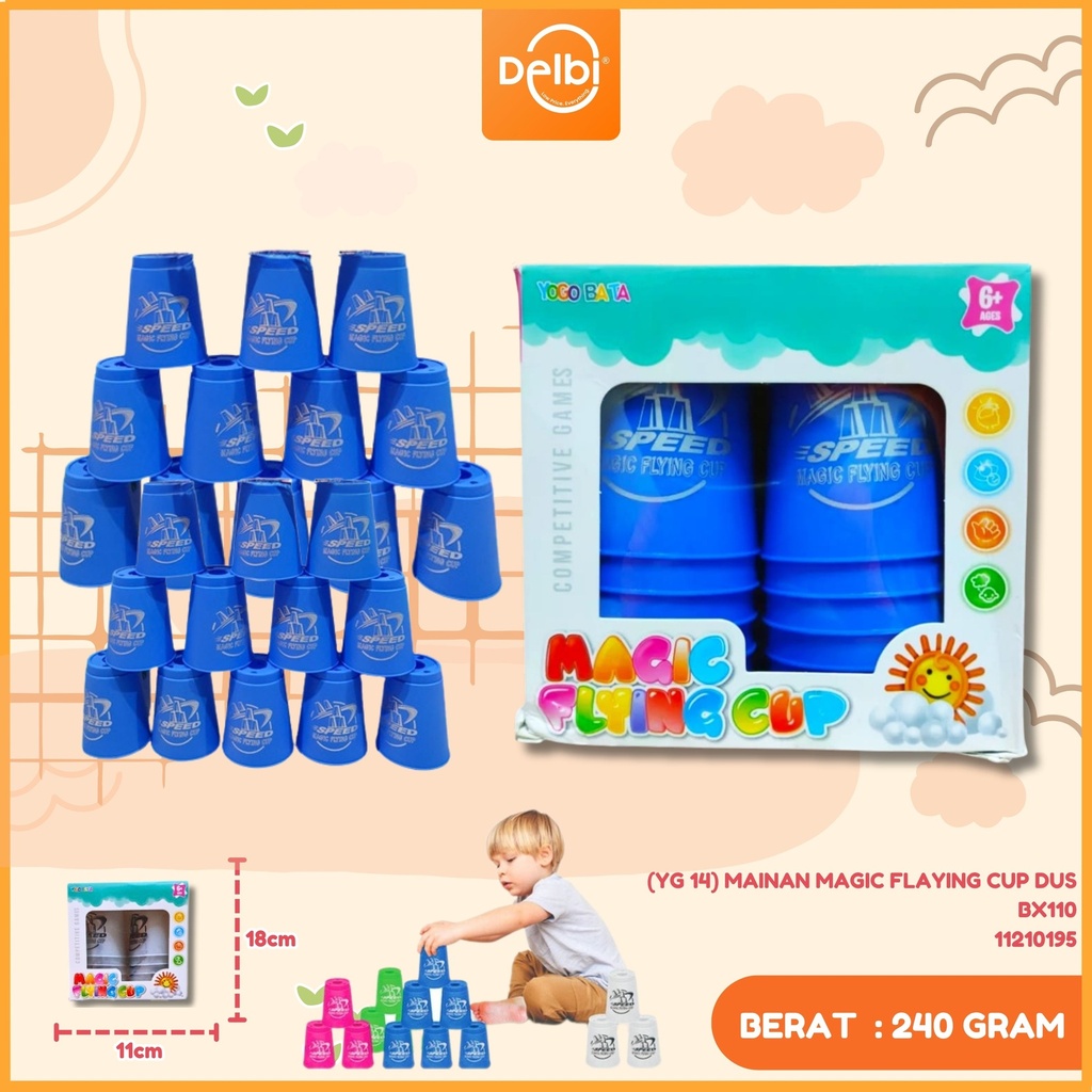 (YG 14) MAINAN MAGIC FLAYING CUP DUS BX110