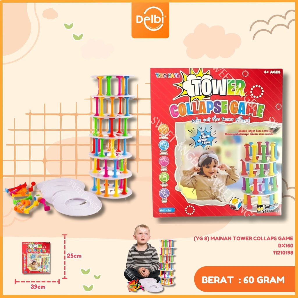 (YG 8) MAINAN TOWER COLLAPS GAME BX160