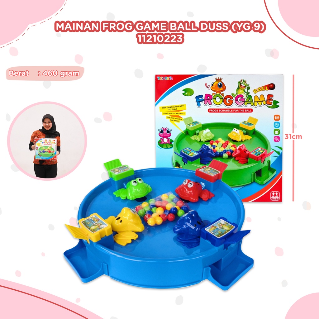 (YG 9) MAINAN FROG GAME BALL DUSS BX72