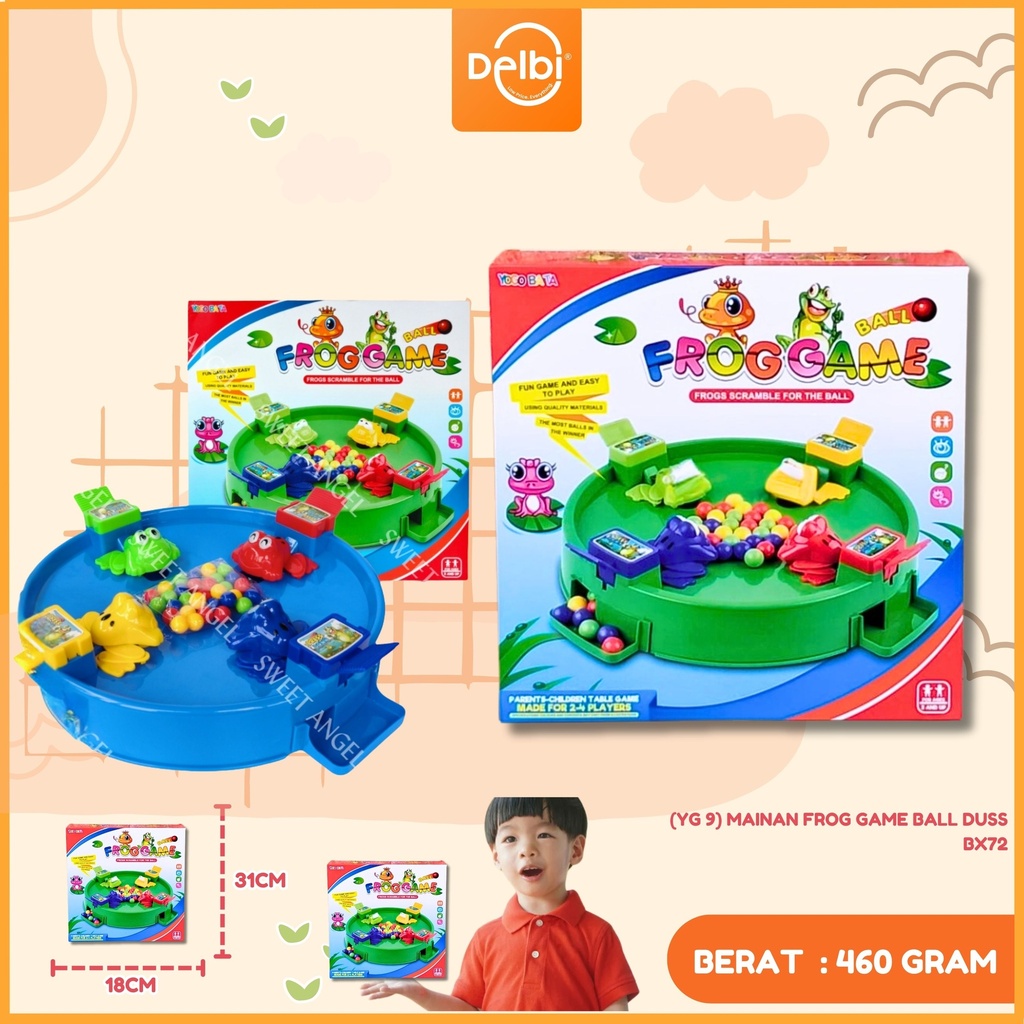 (YG 9) MAINAN FROG GAME BALL DUSS BX72