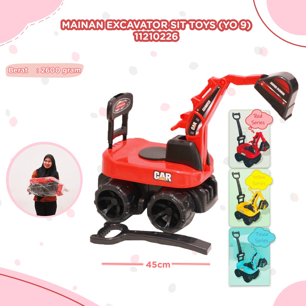 (YO 9) MAINAN EXCAVATOR SIT TOYS BX10