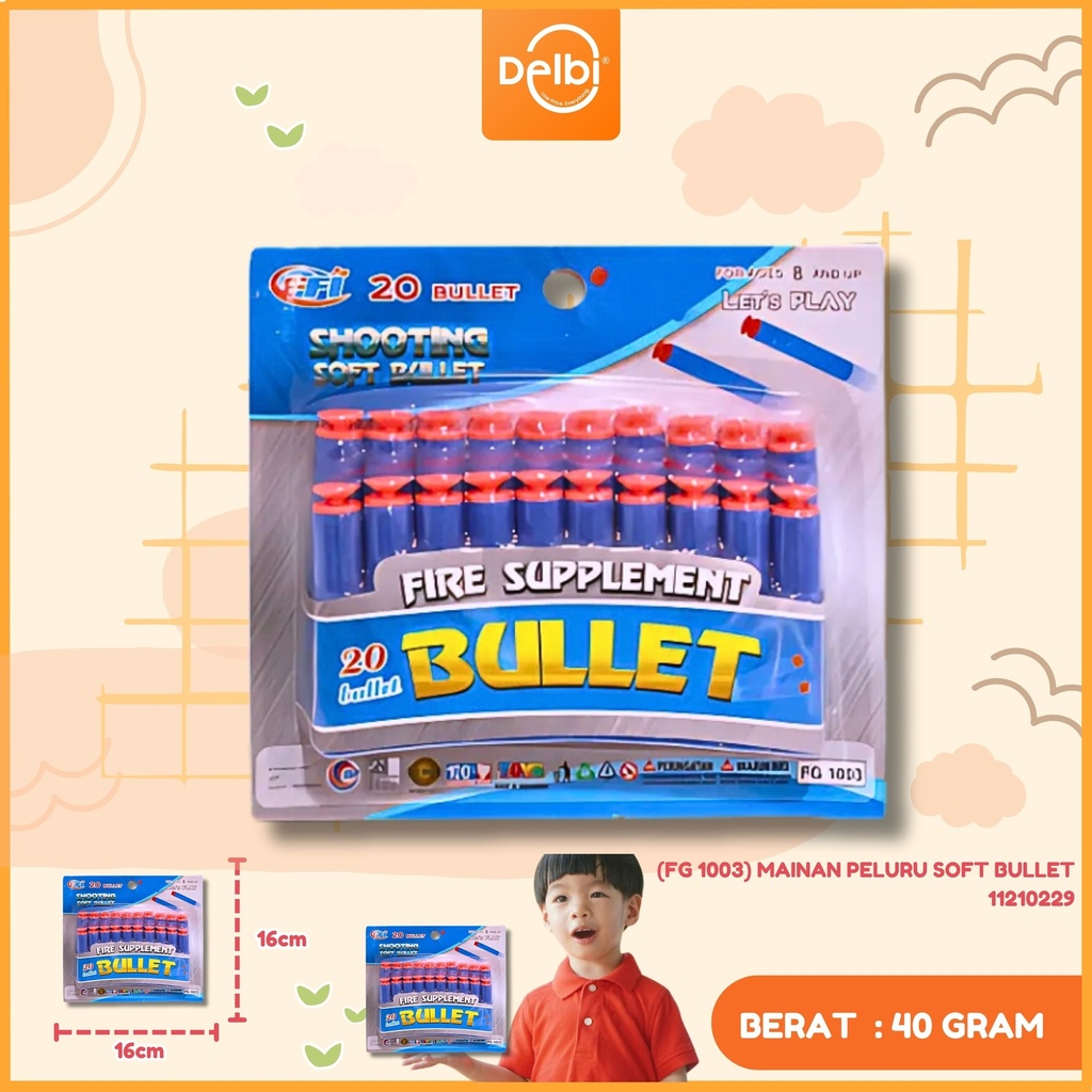 (FG 1003) MAINAN PELURU SOFT BULLET