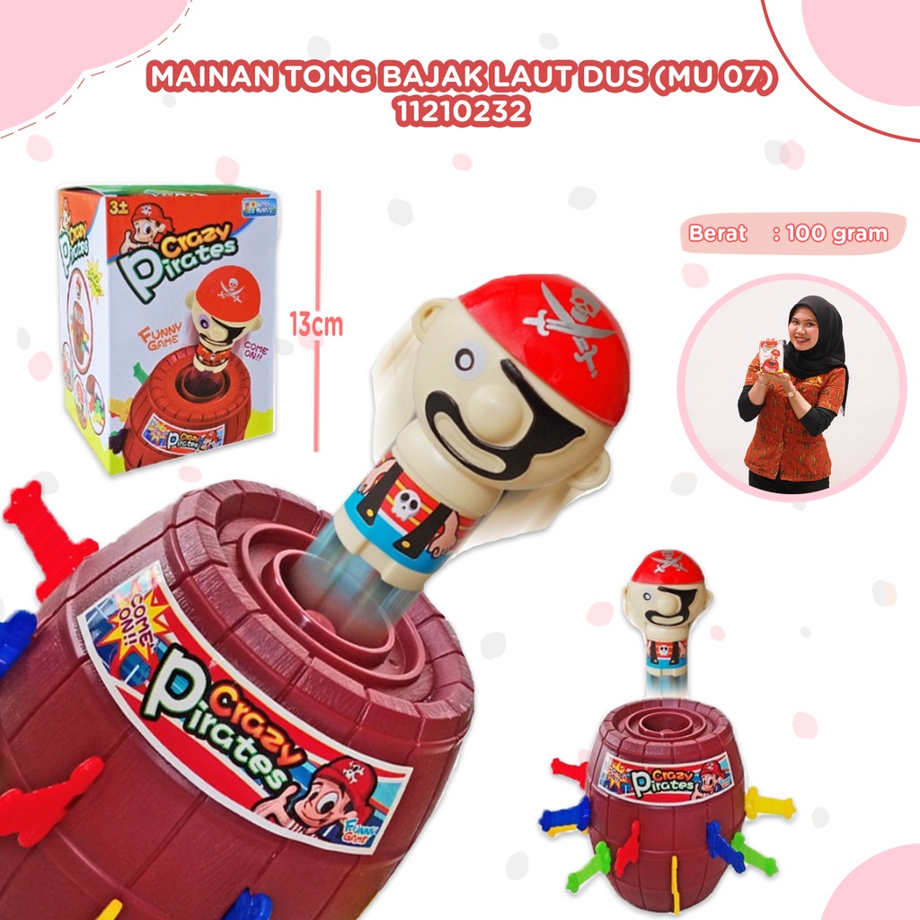 (MU 07) MAINAN TONG BAJAK LAUT DUS PEMOTONG GENTONG CHALENGE BX144