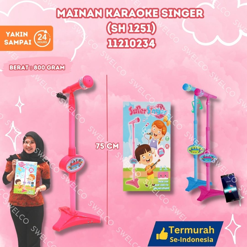 (SH 1251) MAINAN KARAOKE SINGER ALAT MUSIK SUARA DUS MENYANYI BX74