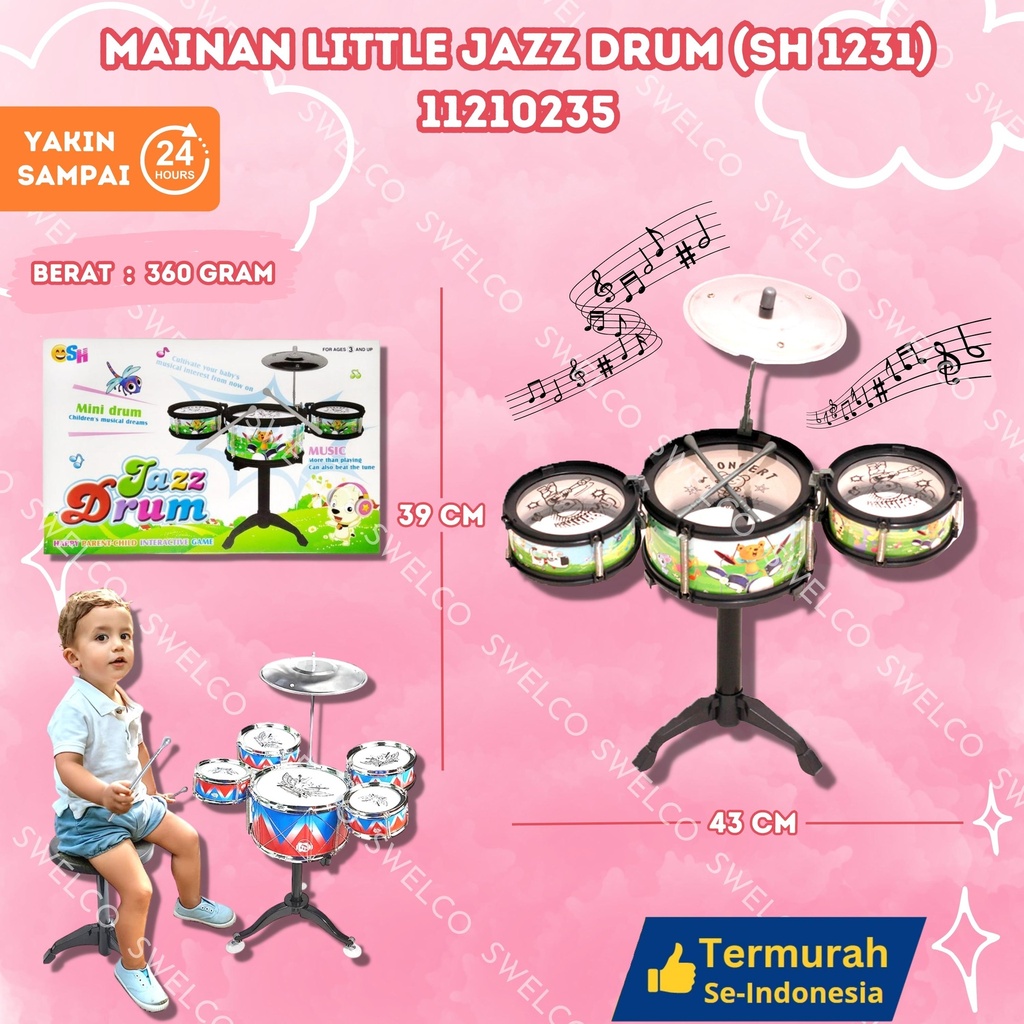 (SH 1231) MAINAN LITTLE JAZZ DRUM BX32