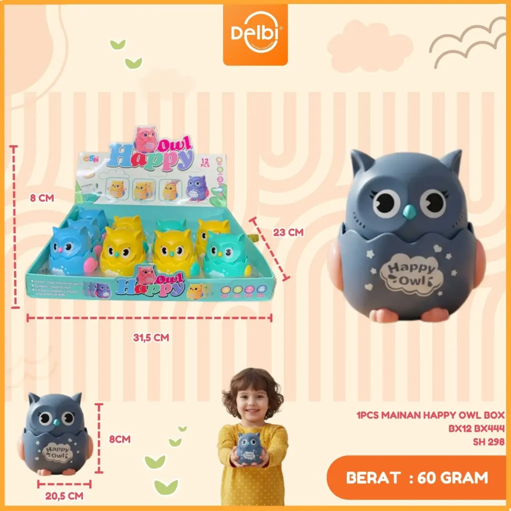 1PCS MAINAN HAPPY OWL BOX BX12 BX444