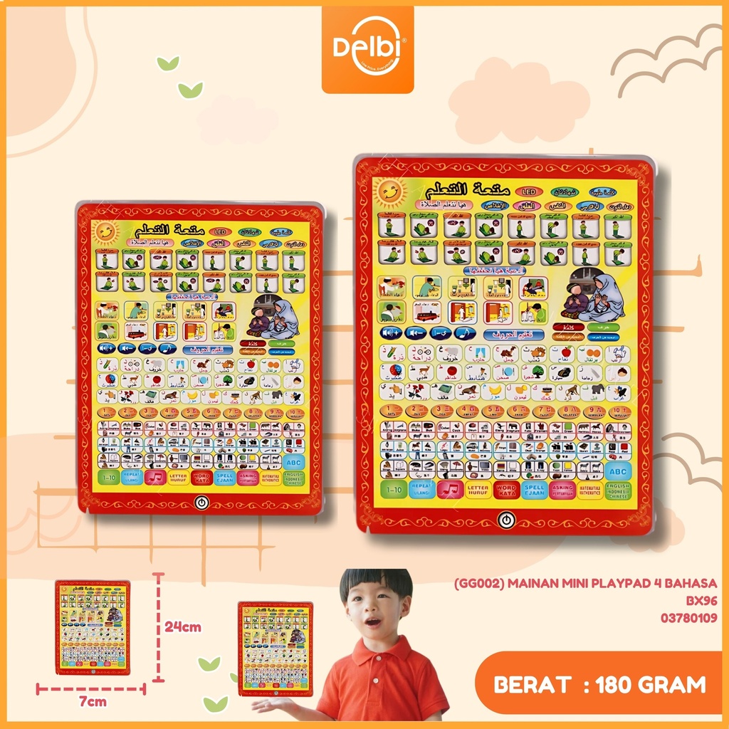 (GG002) MAINAN MINI PLAYPAD 4 BAHASA BX96