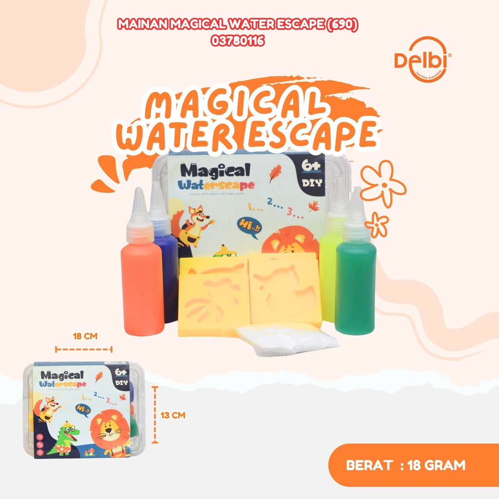 (JM-SMN241) MAINAN MAGICAL WATERSCAPE 14PCS (690) /689 MEWARNAI COLORFUN FUNDOH BX50