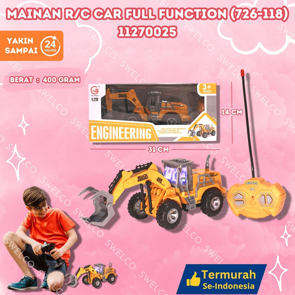 (726-118) MAINAN R/C CAR FULL FUNCTION ISI 36PCS BX36