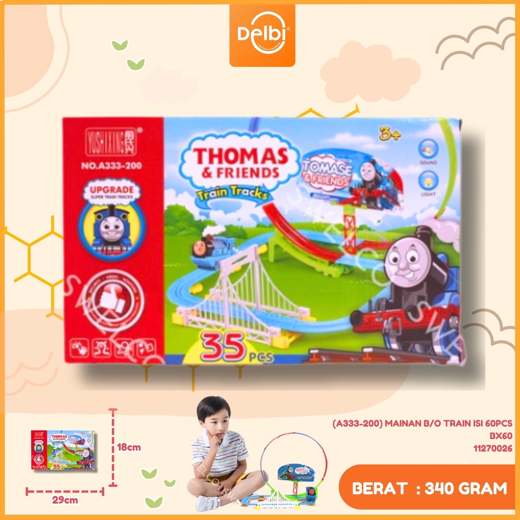 (A333-200) MAINAN B/O TRAIN ISI 60PCS BX60