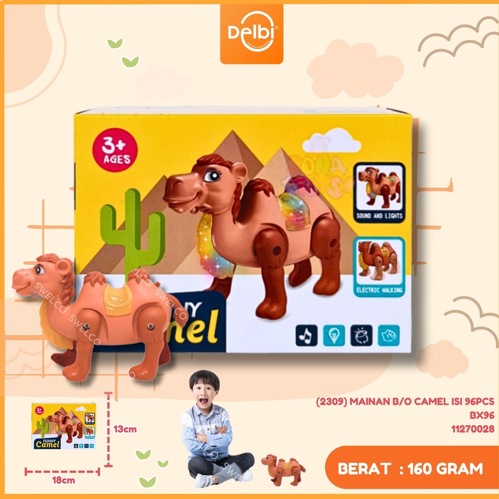 (2309) MAINAN B/O CAMEL ISI 96PCS BX96