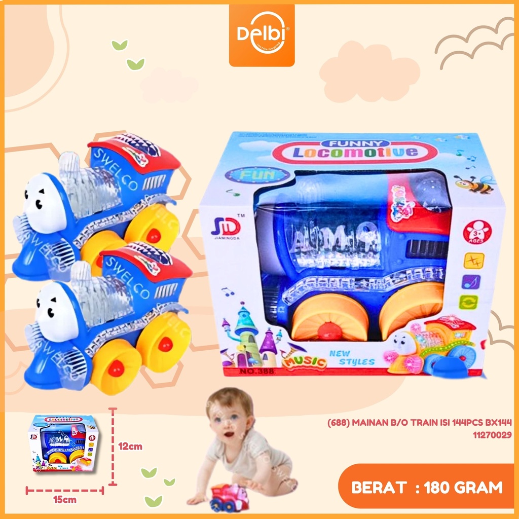 (688) MAINAN B/O TRAIN ISI 144PCS BX144