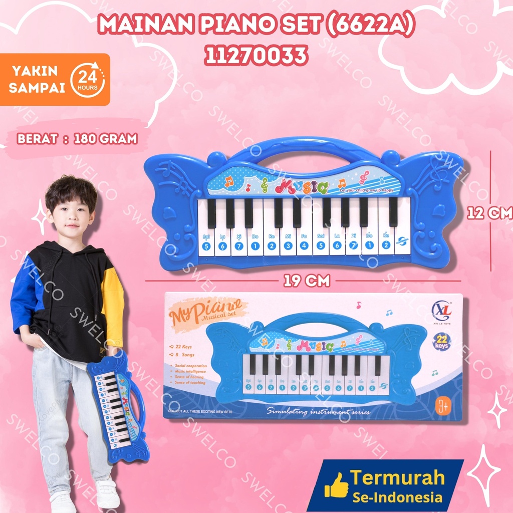 (6622A) MAINAN PIANO SET ISI 120PCS BX120
