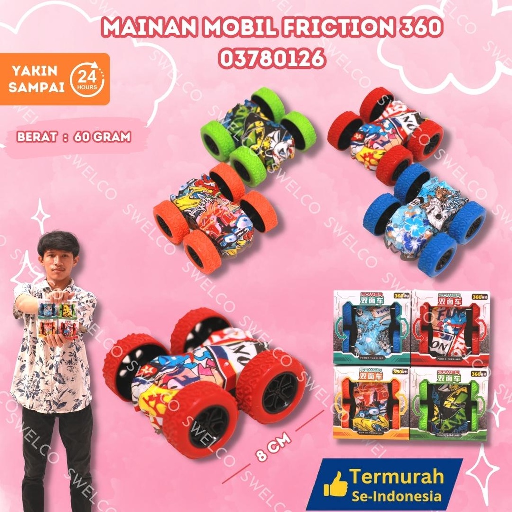 MAINAN MOBIL FRICTION 360' ISI 480PCS car remot BX480