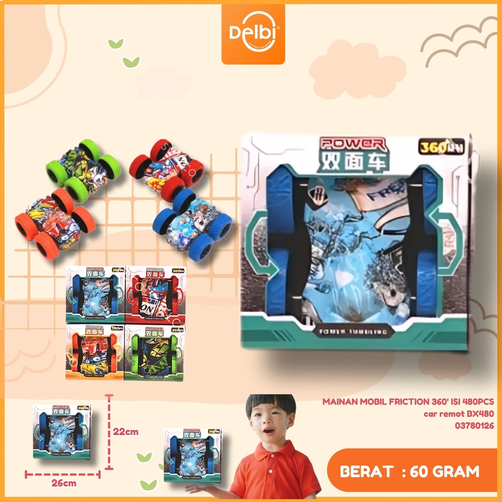 MAINAN MOBIL FRICTION 360' ISI 480PCS car remot BX480
