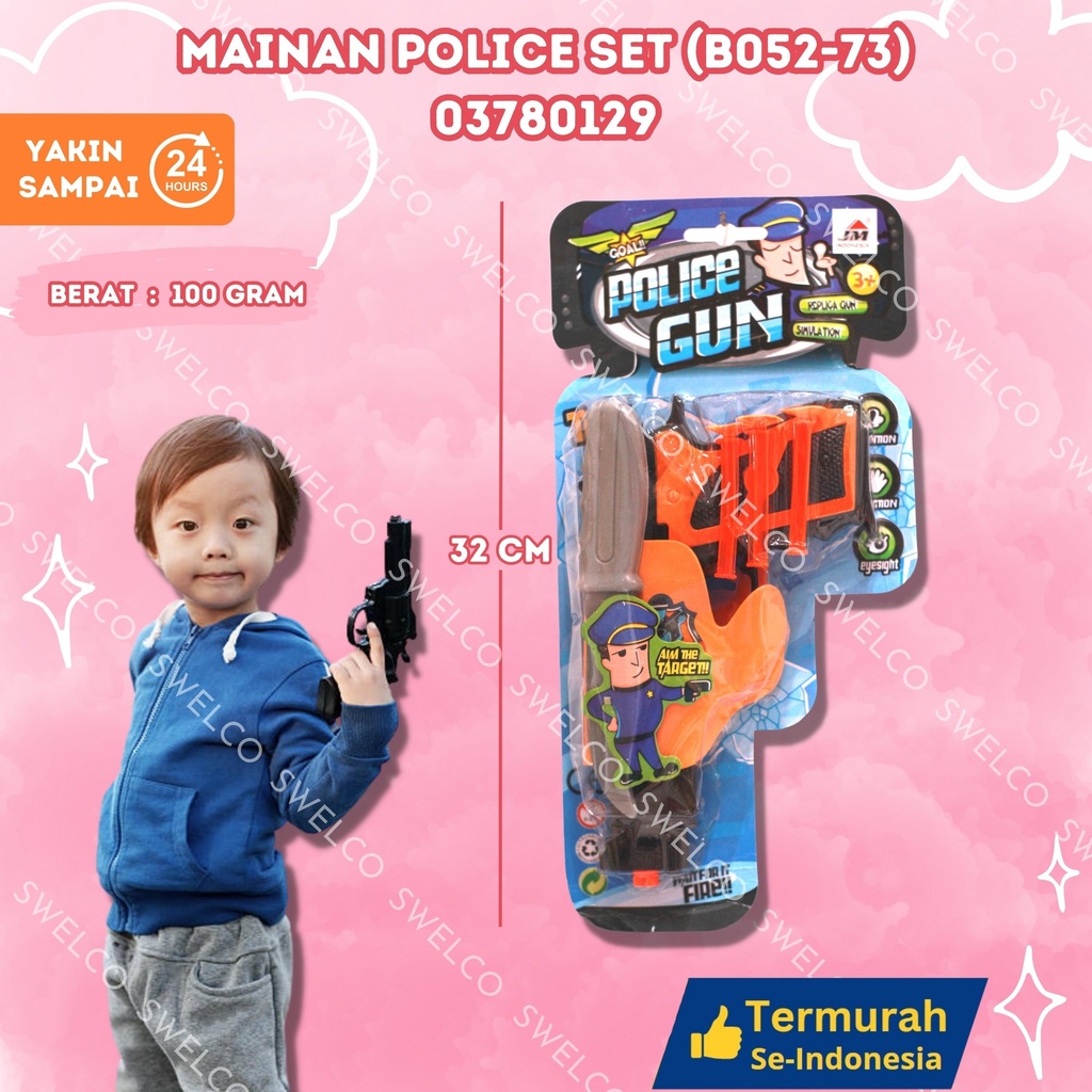 (B052-73) MAINAN POLICE SET ISI 216PCS BX216