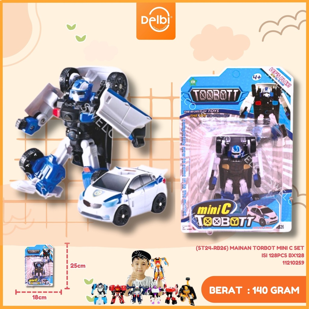 [ST24-RB26] MAINAN TORBOT MINI C SET ISI 128PCS BX128