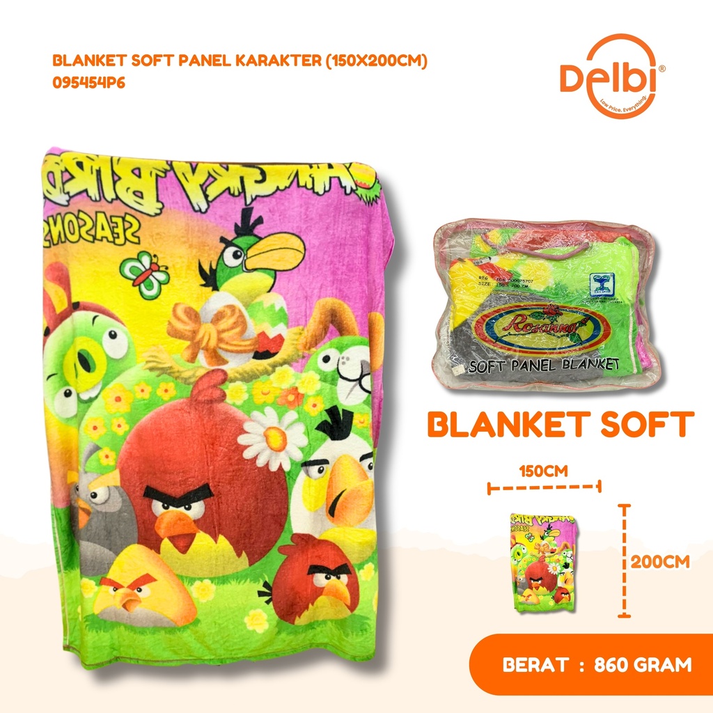 BLANKET SOFT PANEL KARAKTER (150X200CM)