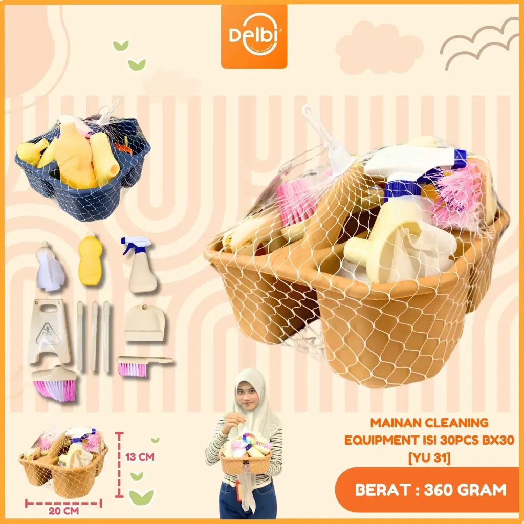 [YU 31] MAINAN CLEANING EQUIPMENT ISI 30PCS BX30