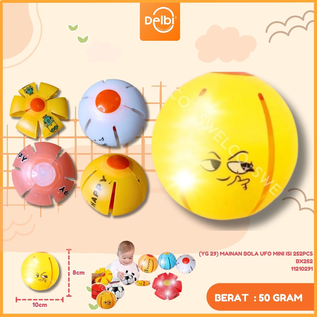 (YG 29) MAINAN BOLA UFO MINI ISI 252PCS BX252