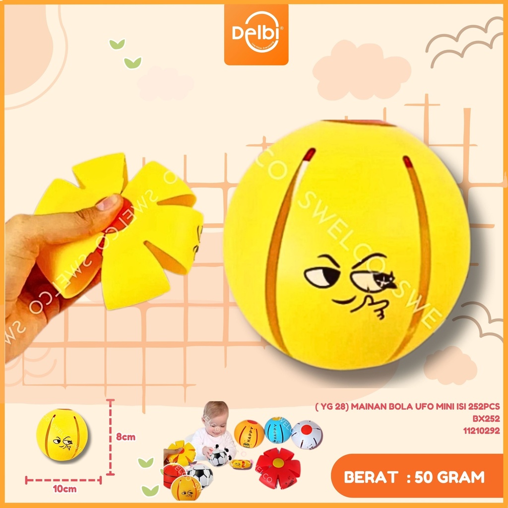 [11210292] ( YG 28) MAINAN BOLA UFO MINI ISI 252PCS BX252