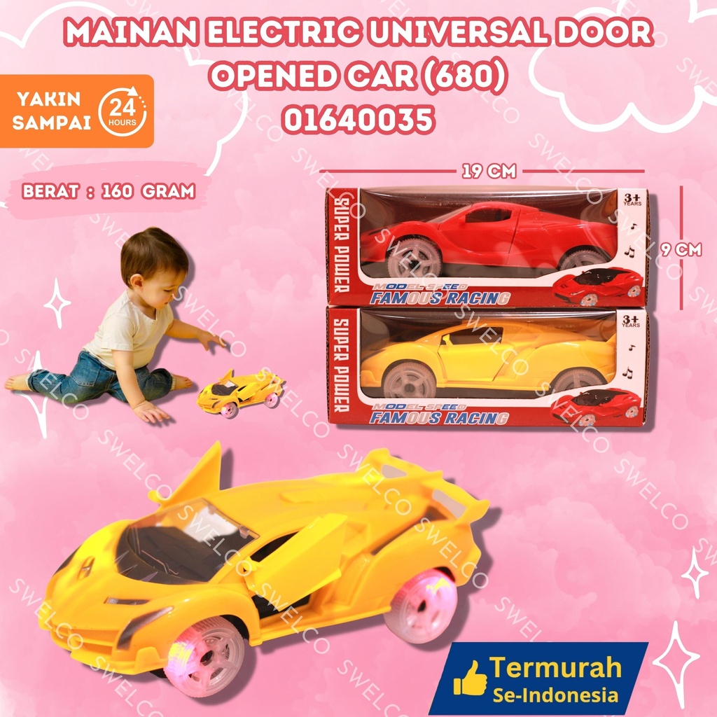 (680) MAINAN ELECTRIC UNIVERSAL DOOR OPENED CAR BX144