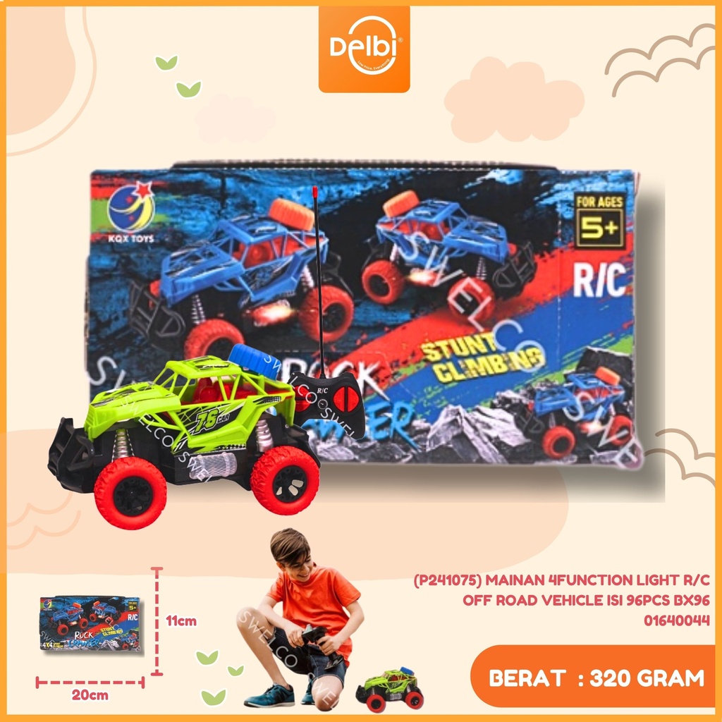 (P241075) MAINAN 4FUNCTION LIGHT R/C OFF ROAD VEHICLE ISI 96PCS BX96