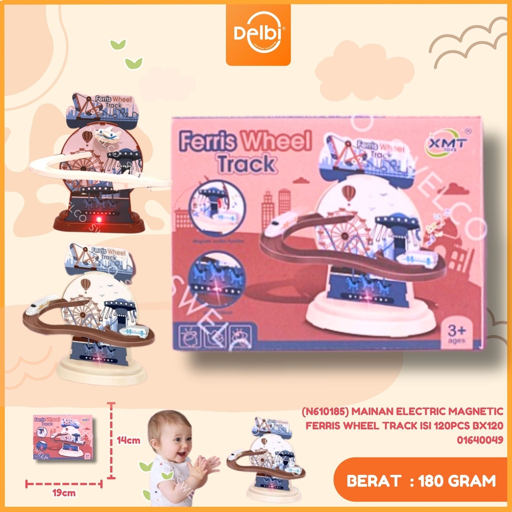 [01640049] (N610185) MAINAN ELECTRIC MAGNETIC FERRIS WHEEL TRACK ISI 120PCS BX120