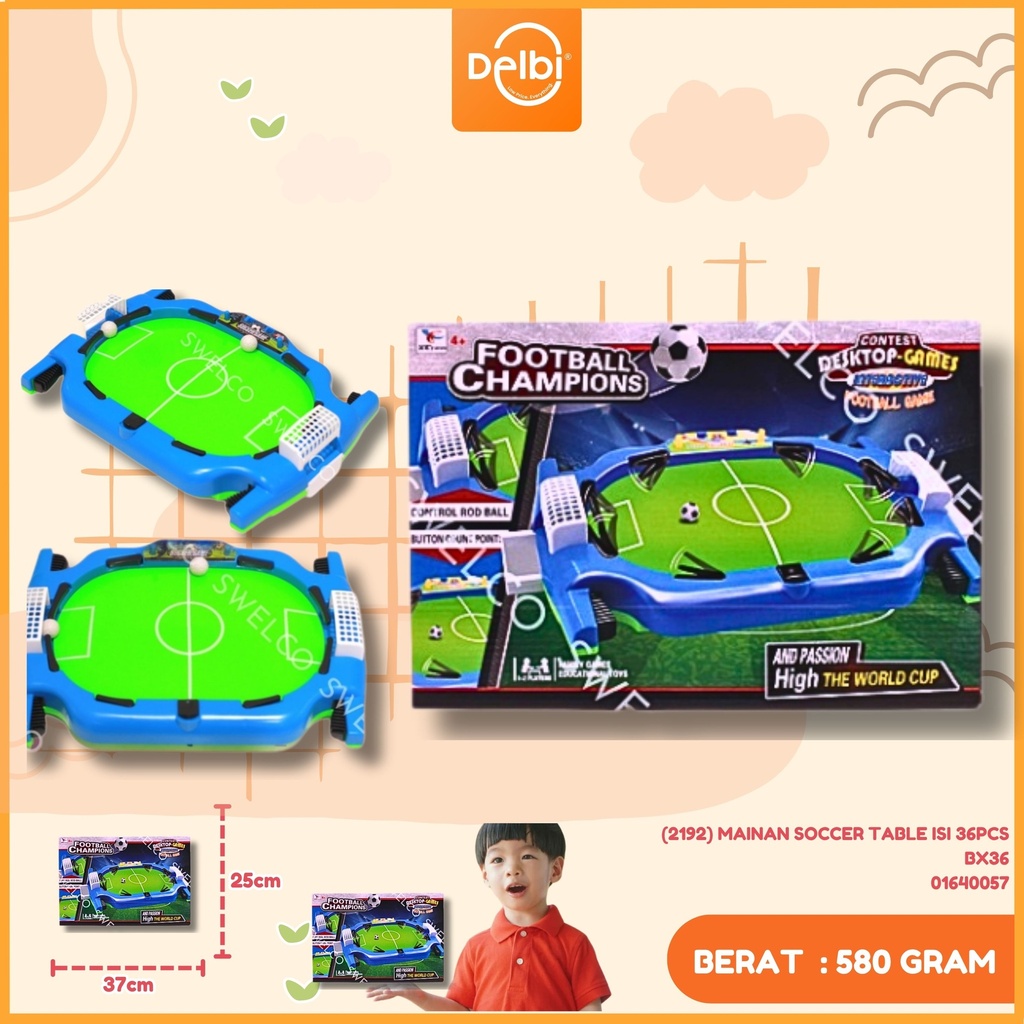 [01640057] (2192) MAINAN SOCCER TABLE ISI 36PCS BX36