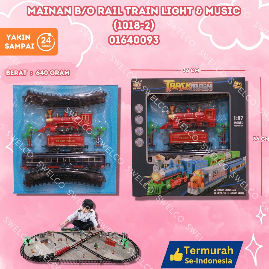(1018-2) MAINAN B/O RAIL TRAIN LIGHT n MUSIC ISI 36PCS BX36